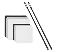 MagiDeal Flute Cleaning Kit Flute Cleaner Set Dustproof Polishing Cloths Portable Practical 2 Rods & 6 Cloths Recorder Maintenance Kit