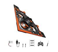 MagiDeal Foam Remote Airplane Aircraft Toy Decorative Simulation Fighter Toy Kids RC Plane for Garden Home Living Room Presents 3+ Age, Orange
