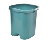 MagiDeal Foot Bath Tub Feet Washing Basin Handle Sturdy Lightweight with Massage Dots Foot Soaking Bucket Massage Bath for Relaxation, green