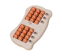 MagiDeal Foot Massage Roller Massaging Tool 3D Massaging 24 Rollers Compact Plantar Massage Foot Roller for Elderly Housewives Sports, Orange