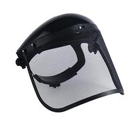 MagiDeal Forestry Face Guards Protective with Metal Mesh Visor Good Ventilation Adjustable Lightweight for Gardening or Landscaping, Black