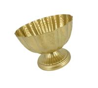 MagiDeal French Urn Planter Flower Planter Ornaments Rustic Classic Photography Props Decorative Vase Small Flowerpot for Office Home, 23cm Light Gold