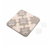 MagiDeal Geometric Tabletop Display Chessboard Ornament Sculpture Figurine With Clean Lines And Structured Form In Marble And Crystal Suitable for shelves, 12-33 X 33 X 2 CM