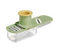 MagiDeal Ginger Garlic Grater,Ginger Garlic Grinding Portable W Container Gadget Easy Grip Kitchen Tool Manual for Dining Room, Green