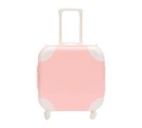 MagiDeal Girl Doll Suitcase Luggage Storage Box Doll Accessory Can Be Open Tiny Lovely Birthday Gift Mini Suitcase Luggage Travel Set, Pink