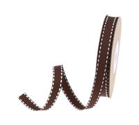 MagiDeal Grosgrain Ribbon for Gift Wrapping, 10 Yards Length, Stitched Ribbon for Bouquets And Wreaths, Brown
