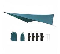 MagiDeal Groundsheet Camping Waterproof Tarp Portable Outdoor Blanket Multifunctional Canopy Polyester Suitable for Beach Hiking Travel, Dark Green