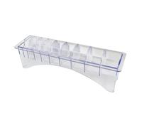 MagiDeal Guide Comb Storage Box Container 10 Grid Hair Styling Tool Supplies Versatile Limit Comb Organizer Case Storage Box for Shop, Transparent