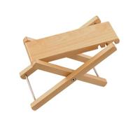 MagiDeal Guitar Foot Stool Wooden Footstool Solid Wood Easy Storage 3 Position Height Adjustable Guitar Foot Rest for Acoustic Ukulele