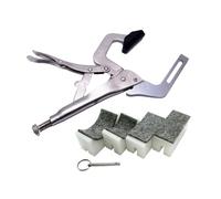 MagiDeal Guitar Fret Press Caul Tool Installation Kit Professional Control Replacement Sturdy Steel Handheld Fret Pressing Tool Clamp, Style B