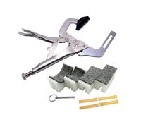 MagiDeal Guitar Fret Press Caul Tool Installation Kit Professional Control Replacement Sturdy Steel Handheld Fret Pressing Tool Clamp, Style A