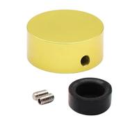 MagiDeal Guitar Pedal Button Cap Guitar Effects Parts with Screws & Wrench， Easy to Install Compact Pedal Box Foot Knob ，Foot Nail Cap, yellow cover
