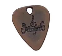 MagiDeal Guitar Pick Musical Instrument Pick Handmade Sturdy Guitar Accessories Professional for Ukulele Bass Banjo Classical, Bronze
