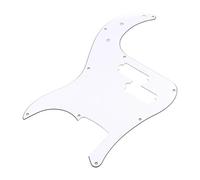 MagiDeal Guitar Pickguard Scratch Plate with Pickup Hole Elegant Easy Installation Supplies Repair Part Practical Repairing Pick Guard, White