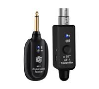MagiDeal Guitar Transmitter Receiver Audio Transmitter Receiver Anti Interference Rechargeable Plug and Play Music Equipment for Stage