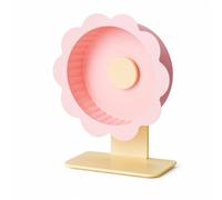 MagiDeal Hamster Exercise Wheel Acrylic Round Center Non Slip Surface Adjustable Upright Support Detachable Design Suitable for Hamsters Small Animal Gym, 22cm, Cherry Blossom