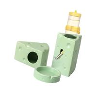 MagiDeal Hamster Hideout Ceramic Cage Accessories Furniture Pet Summer Cooling Indoor Decoration Small Pets Hideout Cave for Gerbils, Green S