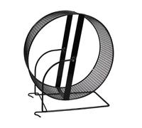 MagiDeal Hamster Wheel Pet Supplies Quiet Fun to Play and Run Sturdy for Hedgehogs, Rats, Squirrel Black Cage Accessories, Dia 23 cm
