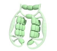 MagiDeal Hand Held Muscle Roller for Legs Leg Roller Cellulite Leg Roller 24 Wheels Multifunctional Massager Massage Tool for Arm Calf, Green