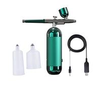 MagiDeal Handheld Air Brush Set Accs Portable for Makeup DIY Shoes Nail Art, Green