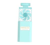 MagiDeal Handheld Fan Retractable Perfume Bottle Shape Women Gift Mini Personal Fan Portable Cooling Fan for Desktop Travel School, Blue