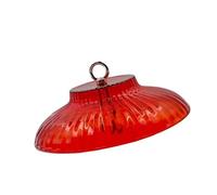 MagiDeal Hanging Baffle for Outdside Bird Feeders Dome Cover for Hanging Bird Feeder 9.84'' Squirrel Guard Weatherproof for House Yard, red