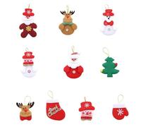MagiDeal Hanging Decorations Christmas Ornaments Cute Snowman Assorted Figurines Santa Claus Xmas Tree Decorations for Christmas Tree