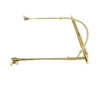 MagiDeal Harmonica Holder Neck Support Harp Neck Brace Anti Scratch Professional Sturdy Industry Standard Spring Adjustment for Adults, golden