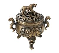 MagiDeal Incense Burner Furnishings Table Centerpiece Tabletop Decoration Incense Cone Holder for Farmhouse Home, Tiger