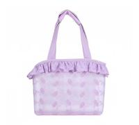 MagiDeal Industrial Carrier Pet Tote Bag Mesh Carrier Handbag Shoulder Bag Secure Leash Lightweight Breathable With Suitable for travel shopping visits daily walks, Purple, S