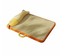 MagiDeal Industrial Pad Cooling Mat Pet Bed Bolster Pillow Sponge Layer Breathable Dry Surface Scratch Resistant Feature Suitable for Dog Lounge Summer Season, Yellow Orange, L