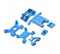 MagiDeal Industrial Vehicle RC Car Replacement Kit Shock Mount Bracket Rear Wing Bracket Front Guards for Sturdy Feel and Fit suitable for garage maintenance club meets backyard runs, Sky Blue