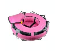 MagiDeal Inflatable Buoy Dive Float Marker Buoy Freediving Equipment PVC Build With Secure Top Opening Multiple Grips Attachment Loops Suitable for practice solo boat support