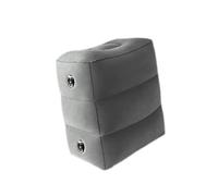 MagiDeal Inflatable Travel Foot Rest Pillow, Adjustable Height PVC Flocking Leg Rest Pillow for Train Long Office Home