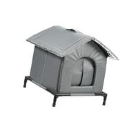 MagiDeal Insulated Outdoor Cat House Waterproof for Outdoor Cats Kitty Pet House Dog House Bed Warm Elevated Feet Stray Cat Shelter for Barn Porch Outside Cats Tent with Legs,Style B-Size XL