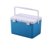 MagiDeal Insulated Storage Container Box Chest With Sealed Lid Locking Latch PP And Thermal Layer Portable Handle 8 Ice Packs suitable for picnics camping boating tailgates home use, Blue, 22L
