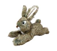 MagiDeal Interactive Dog Toy Dog Chews Indoor Play Pet Training Stuffed Animal Playing Squeaky Plush Toy for Aggressive Chewers, brown bunny