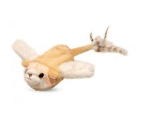 MagiDeal Interactive Feline Device Flying Squirrel Cat Toy Batting Pounce Electric USB C Rechargeable Simulated Sound Rustling Ears Cushioned Exterior, Orange Flying Squirrel