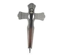 MagiDeal Jew's Harp Jaw Harp Gift Portable Easy to Play Maultrommel Mouth Musical Instrument for Adults Children, Silver Cross