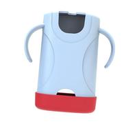 MagiDeal Juice Box Holder for Kids 15x13.4cm Hard Housing Portable Reusable Practical Universal No Mess with Double Handles Easy to Grip, Blue red