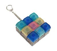 MagiDeal Keyboard Fidget Keychain Fidget Button Accessories Novelty Mechanical Key Button 9 Key for Teens Kids Adults Pass Boring Time, Style C