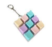 MagiDeal Keyboard Keyboard Toy Pass Time Adults Gifts Relaxing Lightweight Funny Cube Compact 9 Key Button Portable, Macaron Bear