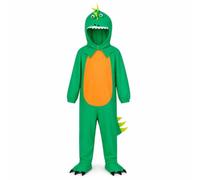MagiDeal Kids Polyester Costume Dinosaur Character Suit With Flexible Material For Birthday Bash Stage Act School Show Party Game Suitable For Children Holiday Fun, Green, L/10-12 years (140-152cm)