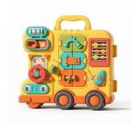 MagiDeal Learning Board Busy Board Toddler Activity Board Sensory Board Educational Toy With Numbers Doors Phone Clock Steering Wheel Material suitable for, Rechargeable Version Gift Box