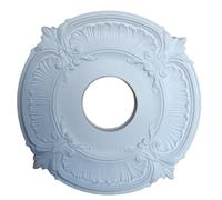 MagiDeal Light Panel Ornamental Carved Medallion Round Lamp Panel Relief Texture Suitable for, White, Outer Diameter 30CM, Inner Diameter 8.7CM