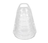 MagiDeal Macaron Stand,Macaron Display Rack Platter 6 Tiers Transparent Desserts Cupcake Holder for Shower Wedding Birthday