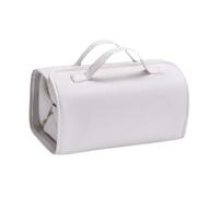 MagiDeal Makeup Bag Cosmetic Bag Portable Versatile Gift with Handle Toiletry Bags Make up Organizer for Makeup Brush Travel Daily Use, White