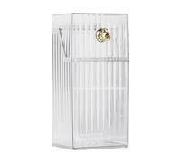 MagiDeal Makeup Brush Holder and Lid Portable Container Cosmetic Tools Organizer for Lip Liners Dresser Eyebrow Pencils Bathroom Desk, White