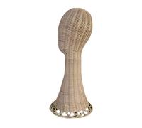 MagiDeal Mannequin Manikin Head Wigs Display Model Multifunctional Rattan Wig Stand Hat Display Holder Stand for Hairpieces Headphones, 50cm