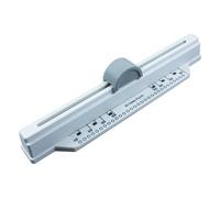 MagiDeal Manual Binder Punch 30 Hole Paper Loose Leaf Punch A4 Hole Maker Notebook Binder Tool Groove Alignment Track page positioning suitable for classroom study office tasks, White